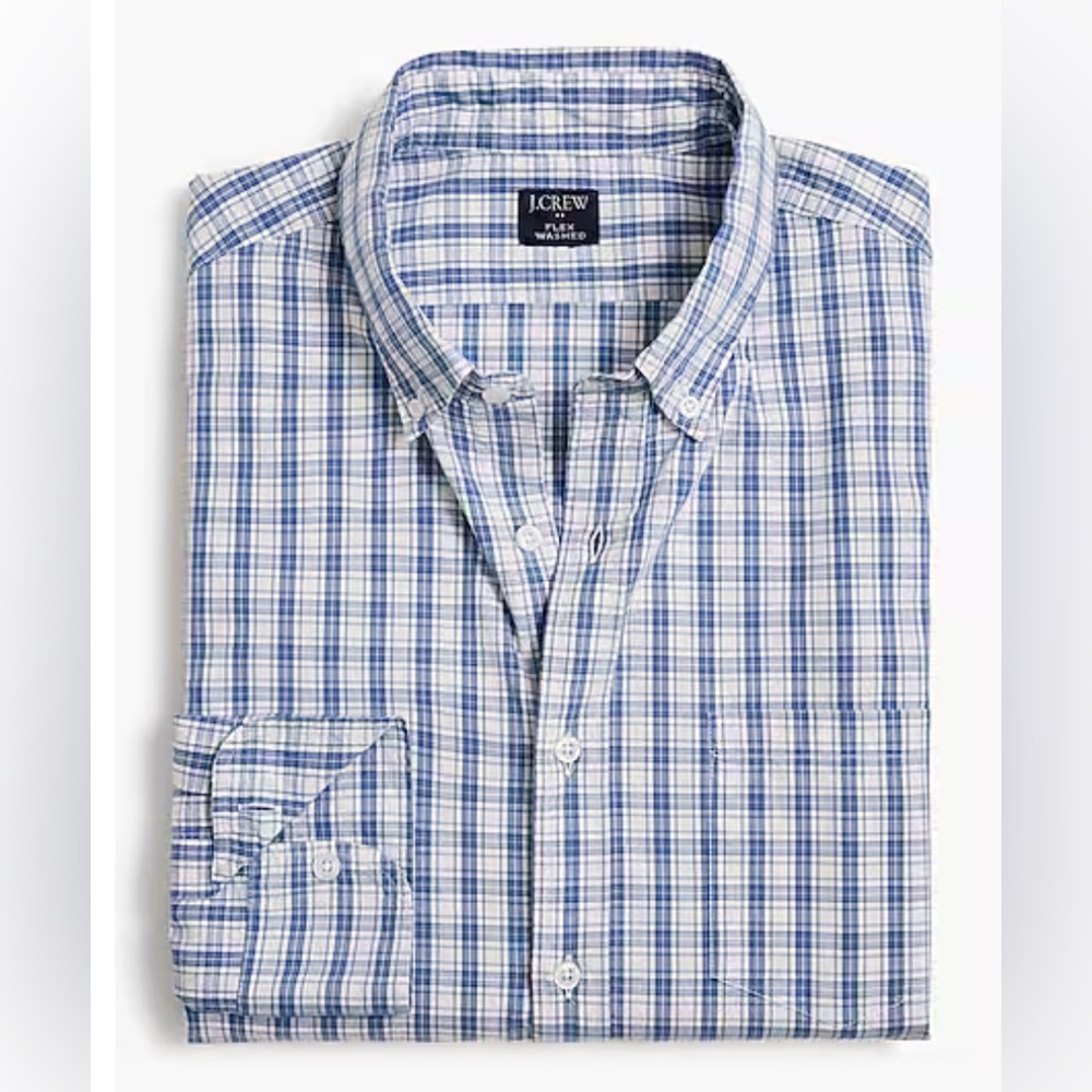 J. Crew Men's Classic Flex Casual Button Down Shirt